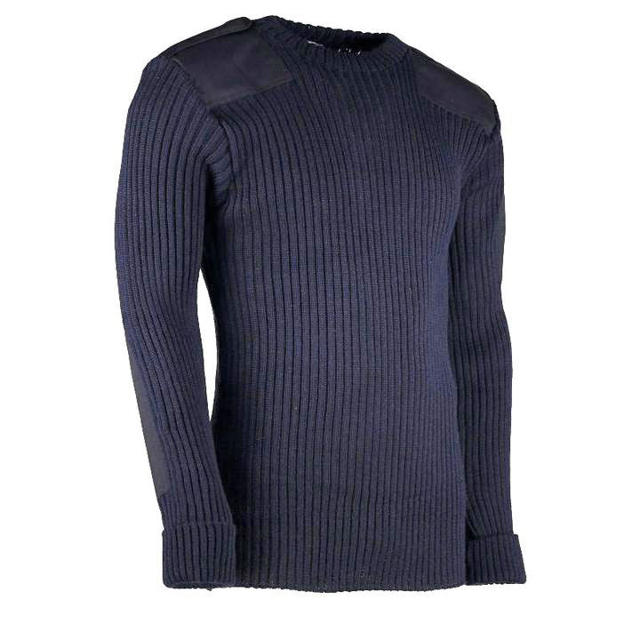 Royal Navy Issue Jumper New - 100% British Wool, With Patches, Without Epaulettes