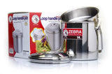 Zebra 14cm Loop Handle Pot (Plastic Clips)